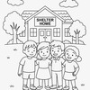 Thumbnail Orphanages & Foster coloring page Thumbnail Orphanages & Foster coloring page
