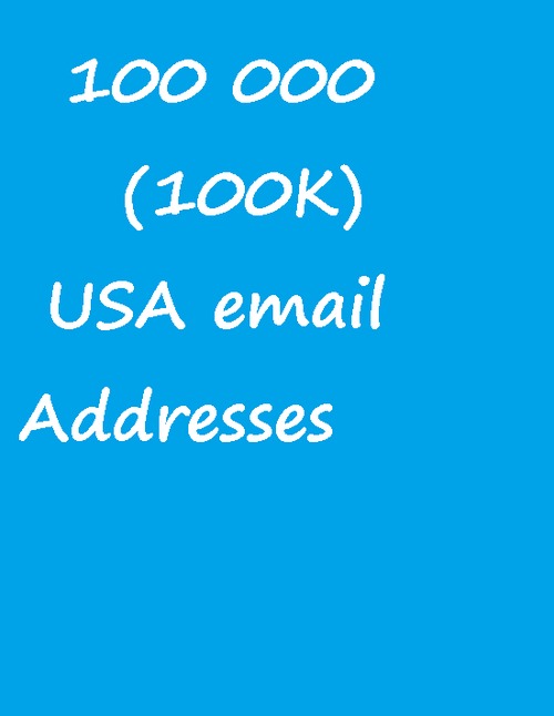 Product picture 100 000(100K) Active USA email Addresses -   Database
