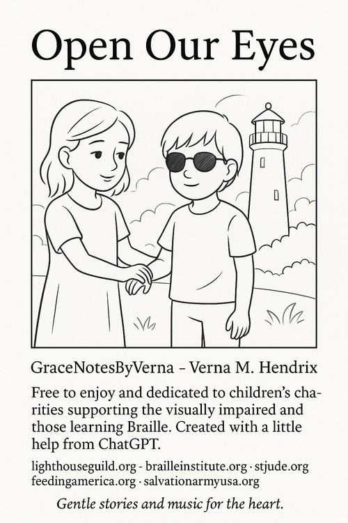 Product picture Ai Open Our Eyes One page Color Page for children 