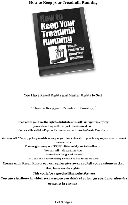 Product picture How to Keep Your Treadmill Running 